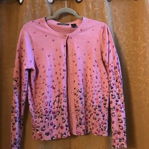 Lavender Liz Claiborne cardigan